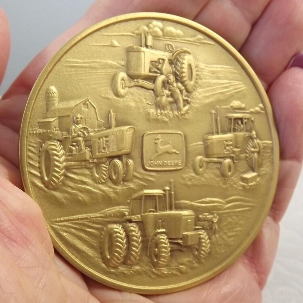 John Deere & Company Limited Edition, 1982 Solid Brass Belt Buckle